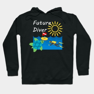 Children's Clothing Future Diver, with white lettering Hoodie